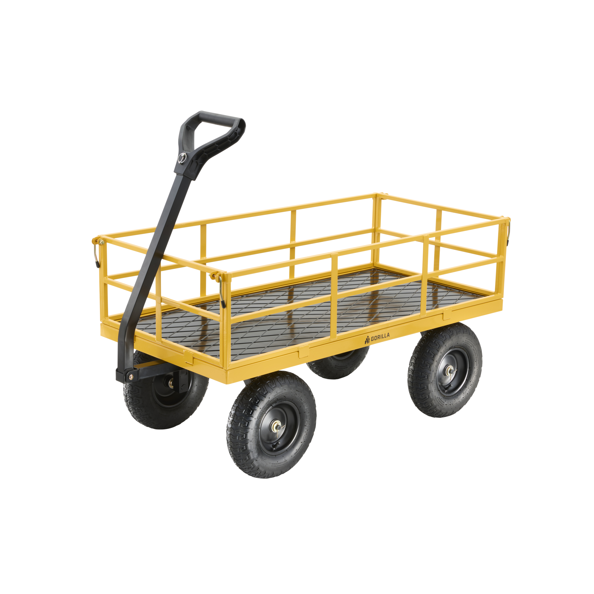 Gorilla Carts, 7 CU FT Steel Utility Cart, Load Capacity 1200 lb, Model# GOR-1201B-2